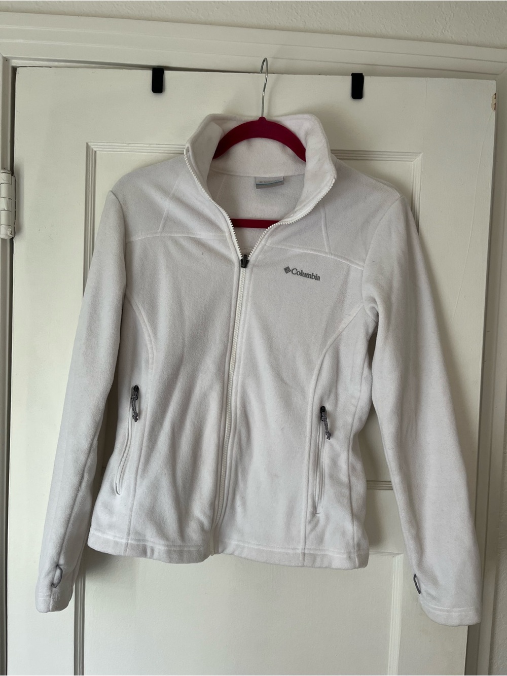 Columbia Women's White Full-Zip Teddy Fleece Jacket